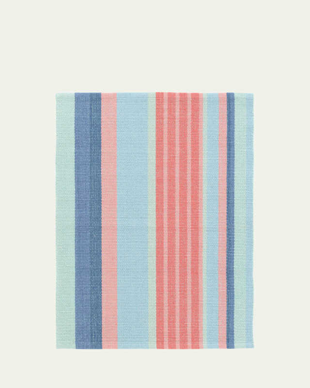 Aruba Stripe Handwoven Cotton Rug, 4' x 6'